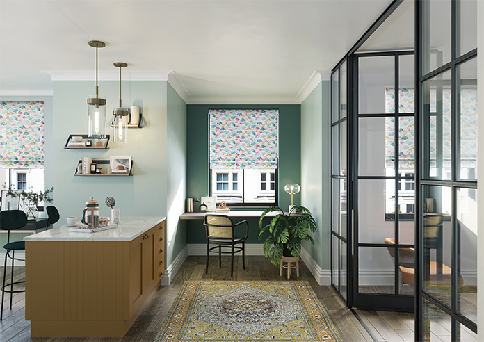 Palm Beach Faux Silk, Tropicana - Twist&Fit Roman Blind - Image 8